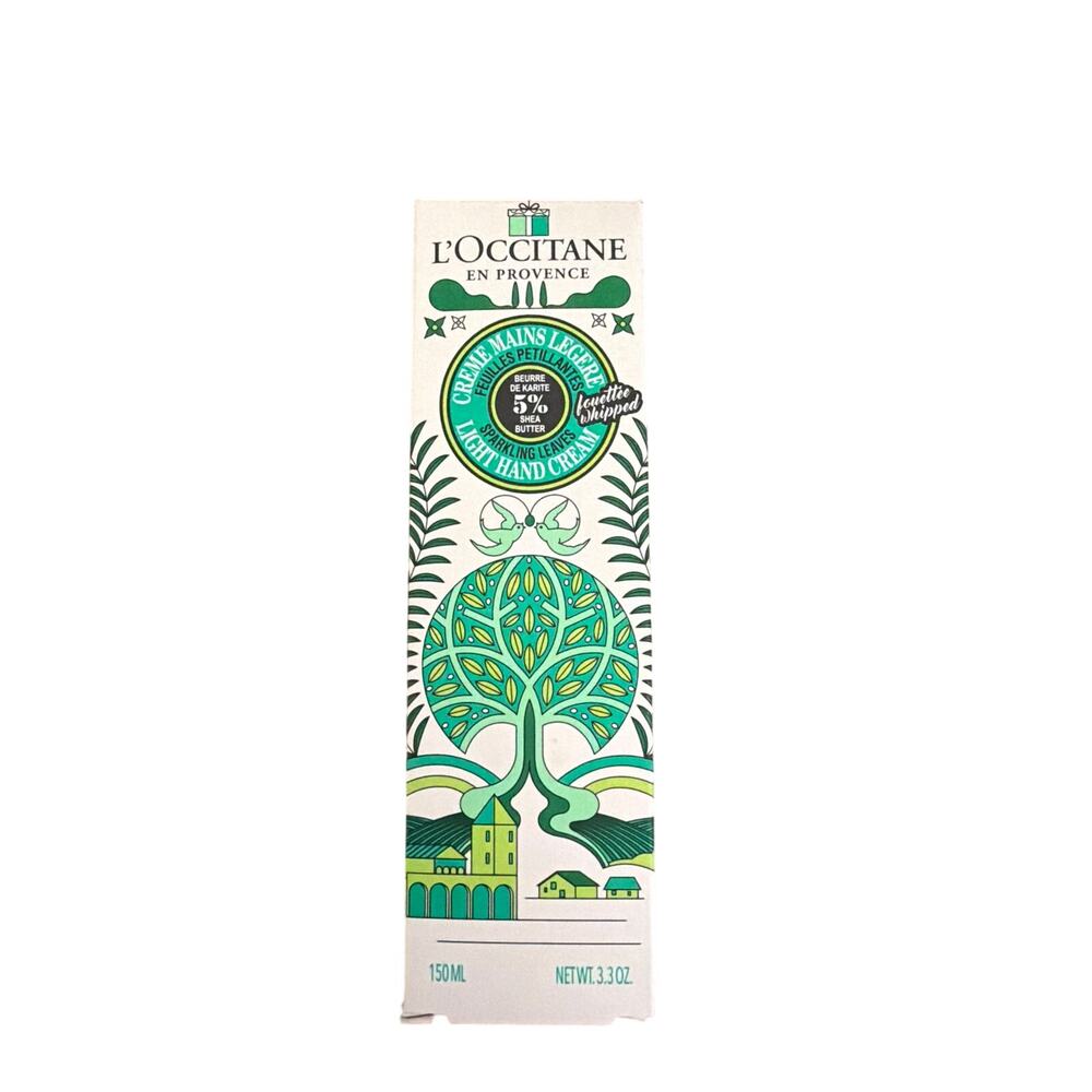 NEW L'Occitane En Provence Sparkling Leaves Light Hand Cream Limited Edition